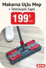 MAKARNA UÇLU MOP TELESKOPİK SAPLI MAKARNA UÇLU MOP TELESKOPİK SAPLI